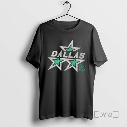 Officials Three Stars Dallas Hockey Logo Tee Trendy Fashion