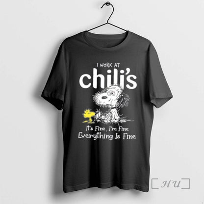 Officials Tired Snoopy And Woodstock I Work Chilis Its Fine Im Fine