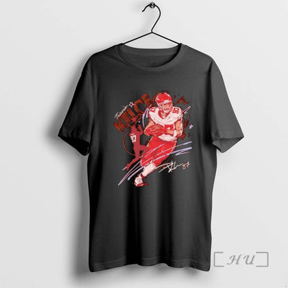 Officials Travis Kelce Kansas City Chiefs Scribble Signature TShirt