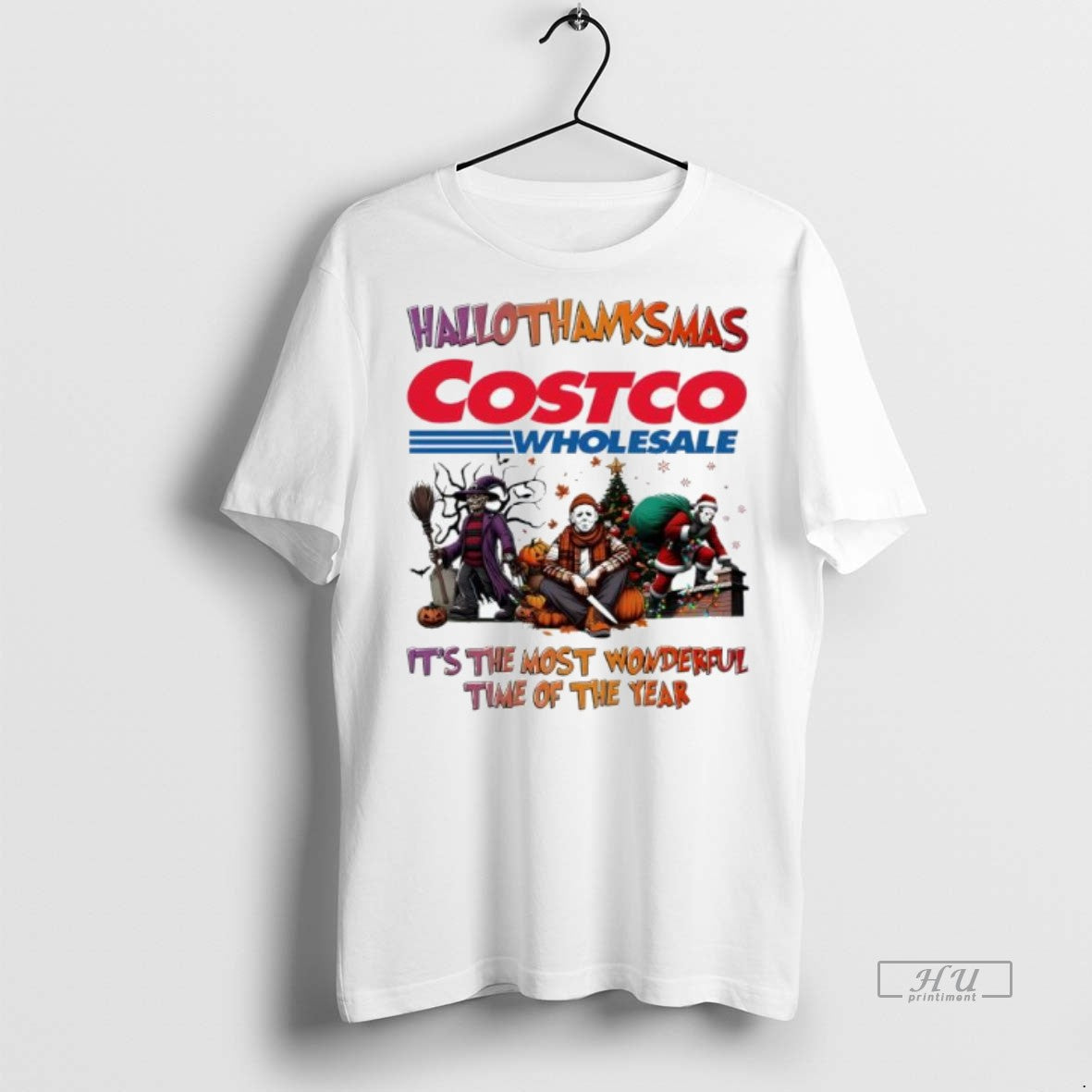 Officials Trending Hallothanksmas Characters Vs Costco Wholesale Logo