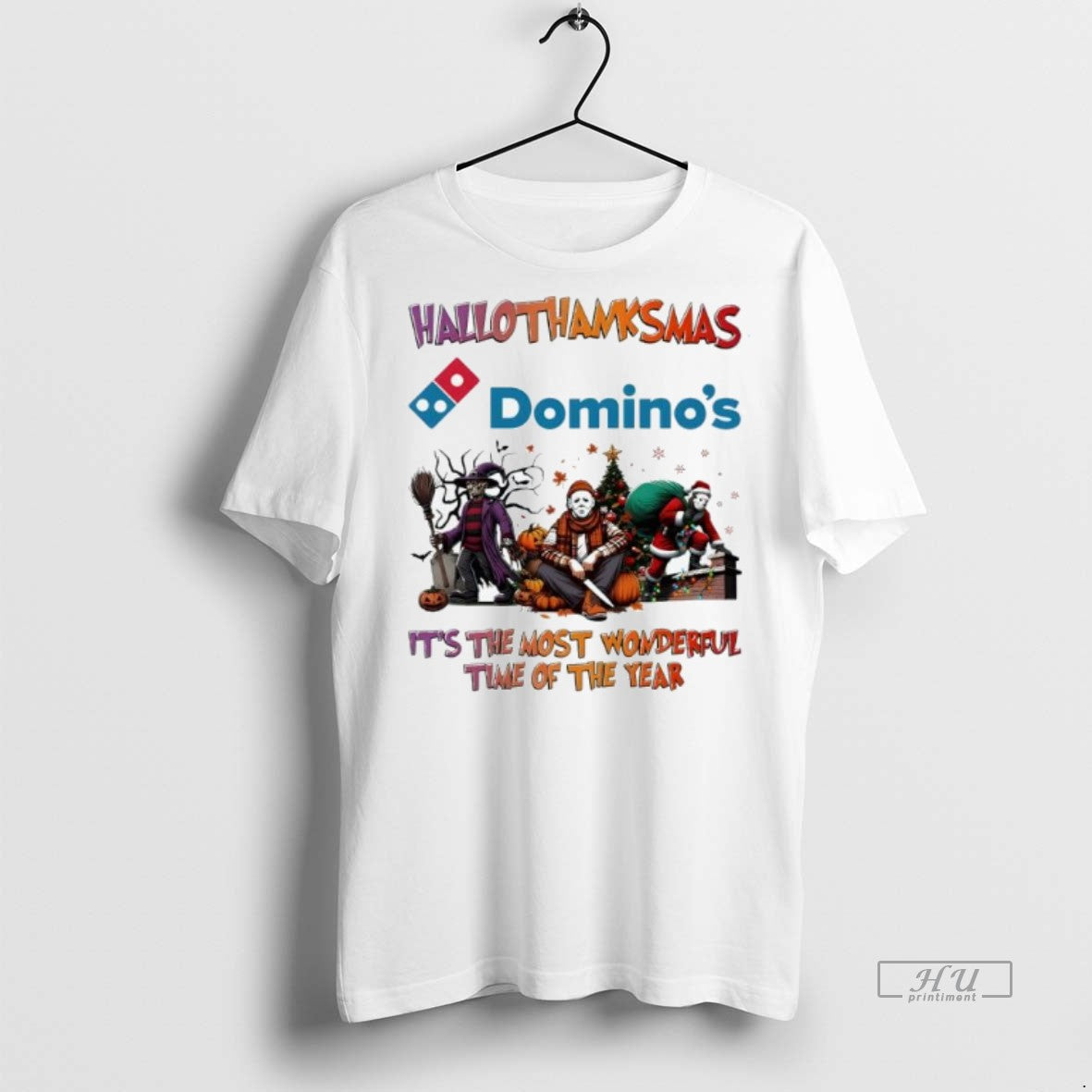 Officials Trending Hallothanksmas Characters Vs Dominos Pizza Logo