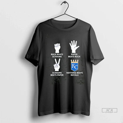 Officials Trendy Nothing Beats Kc Royals Hands Rock Beats Scissors