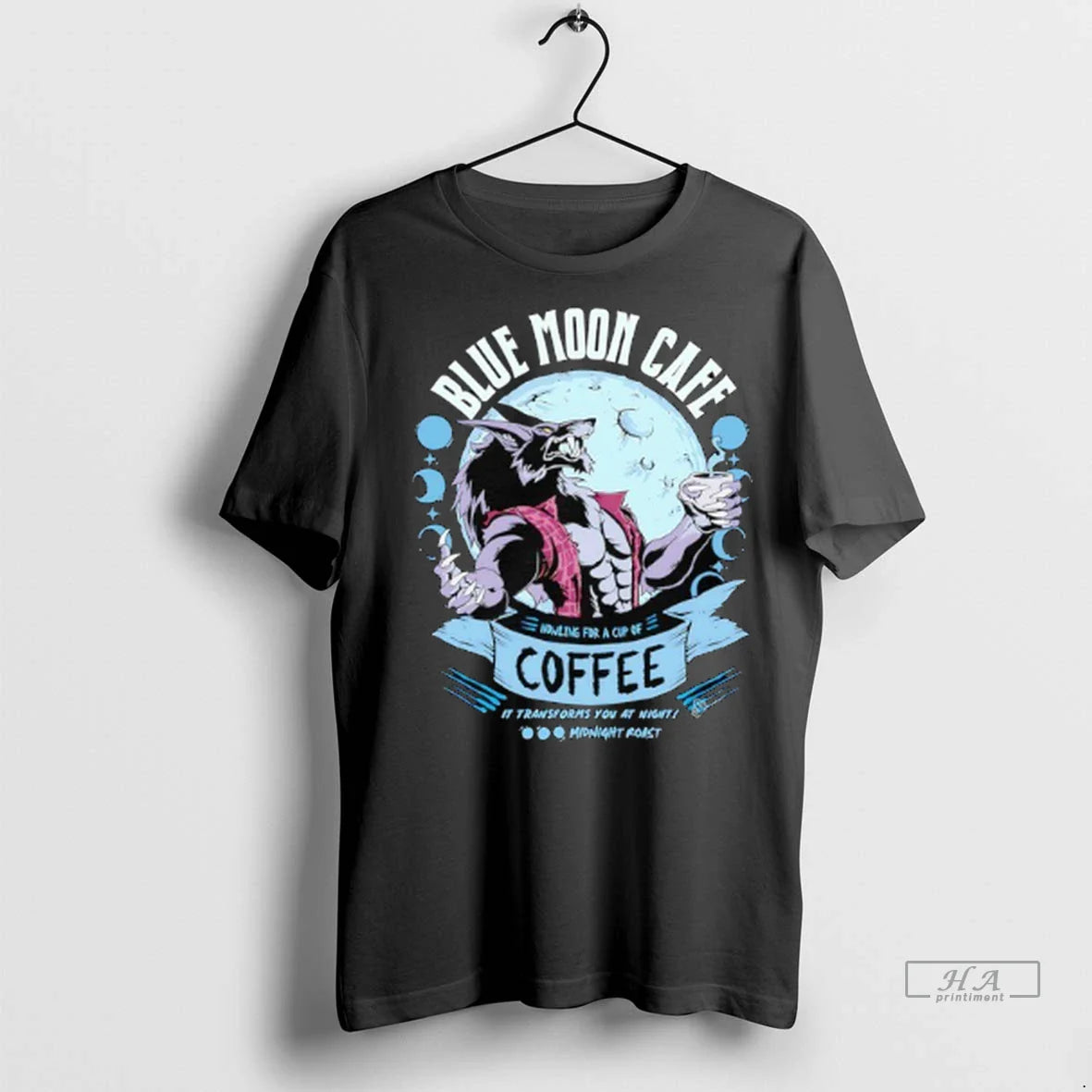 Officials Trendy Wolf Blue Moon Cafe Howling Cup Coffee It Transforms