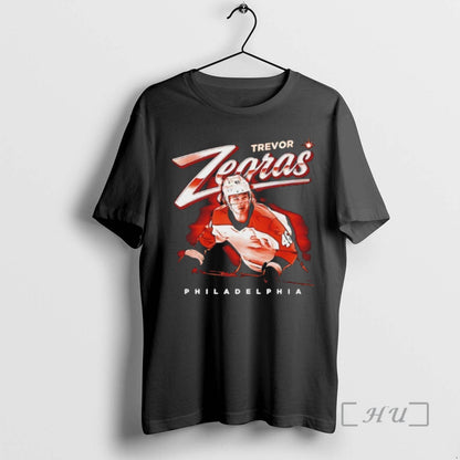 Trevor Zegras Philadelphia Flyers Player Bitmap Hoodie Premium Design