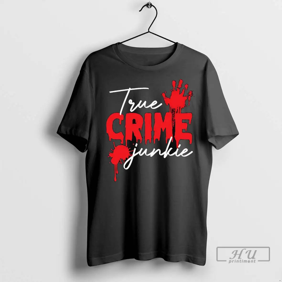 Officials True Crime Junkie T Shirts Long Sleeve Retro Style