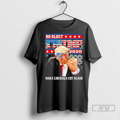 Officials Trump 2020 Make Liberals Cry Again Ladies T Shirts