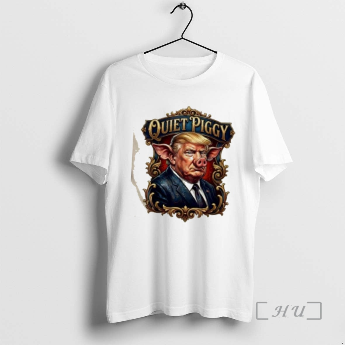 Officials Trump Quiet Piggy Political Meme Tee Classic Collection
