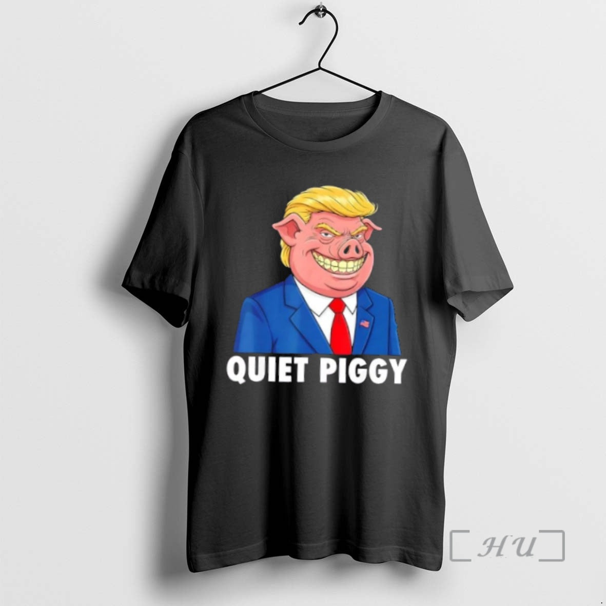 Officials Trump Quiet Piggy Quiet Piggy Caricature Long Sleeve