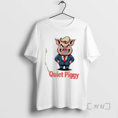 Officials Trump Quiet Quiet Piggy Sarcastic Political Pig Cartoon