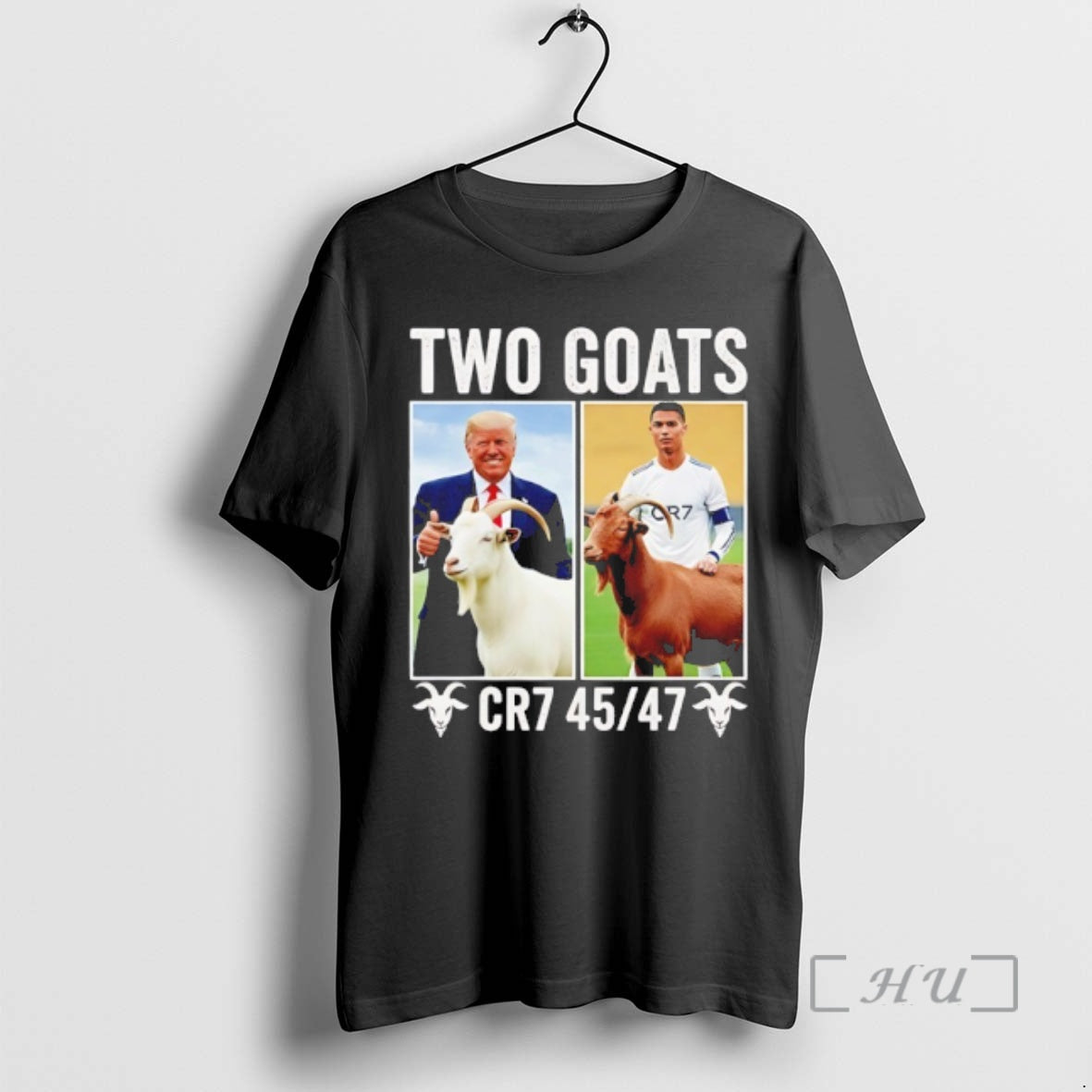 Officials Trump Ronaldo Cr7 Two Goats 45 47 TShirt Stylish Apparel
