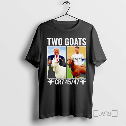 Officials Trump Ronaldo Cr7 Two Goats Ornaments Hoodie Elegant Style