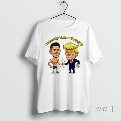 Officials Trump And Ronaldo Awkward Handshake Century Hoodie