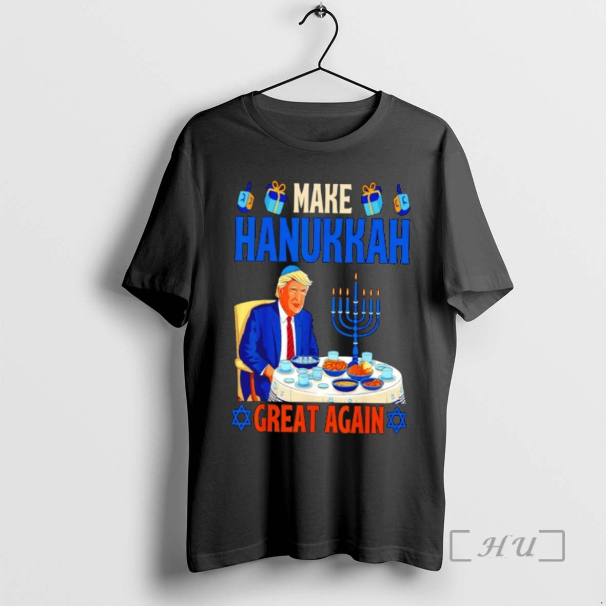 Officials Trump Make Hanukkah Great Again Ugly Sweat Tank Top Classic