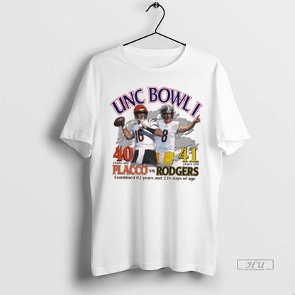 Officials Unc Bowl I Joe Flacco 40 Years Old Vs Aaron Rodgers 41