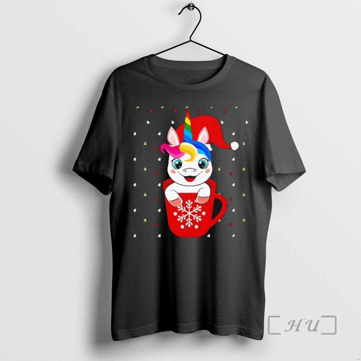 Officials Unicorn Red Snowflake Shirt Authentic Look