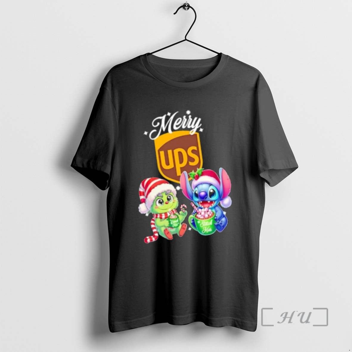 Officials Ups Logo Grinch And Stitch Cup Merry Tank Top Classic Style