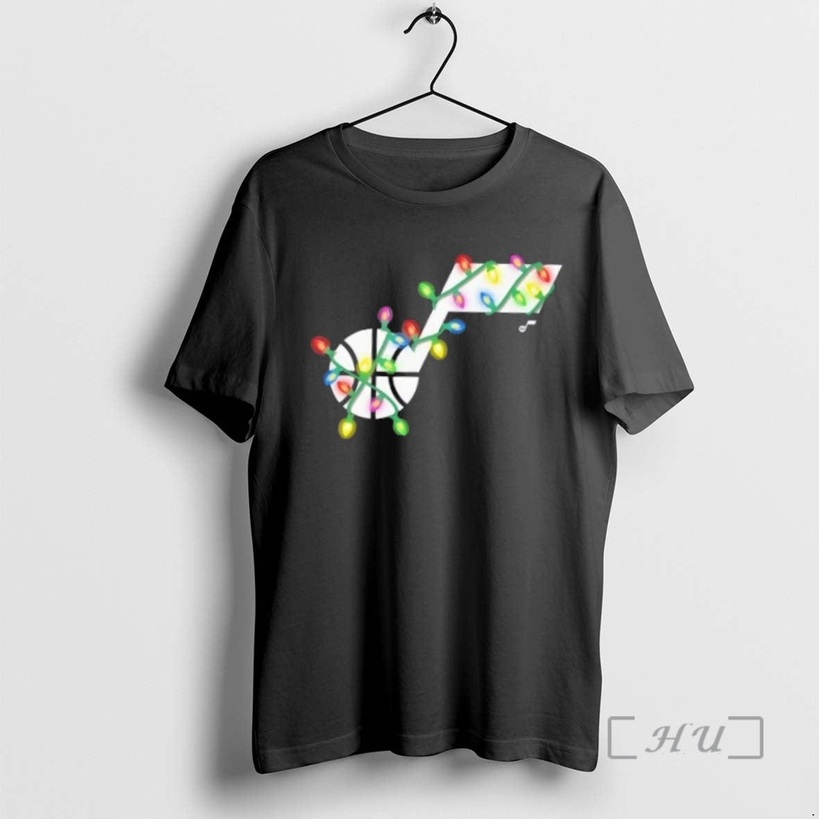 Officials Utah Jazz Logo Holiday Lights Tee Vintage Style