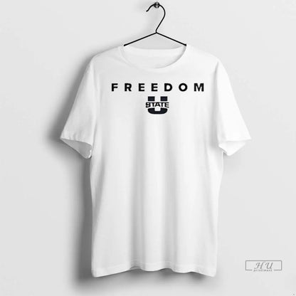 Officials Utah State Aggies Freedom Logo Ladies T Shirts Sweatshirt