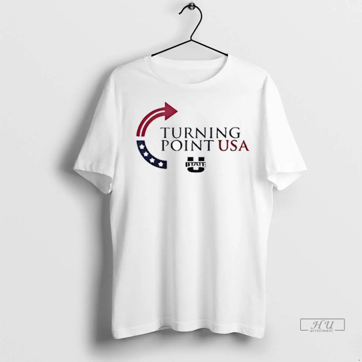 Officials Utah State Aggies Turning Point Usa Logo Ladies T Shirts