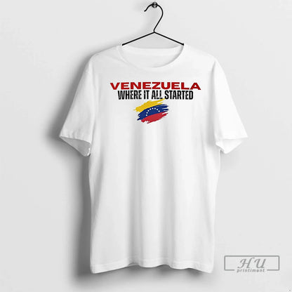 Officials Venezuela Where It All Started T Shirts TShirt Retro Merch