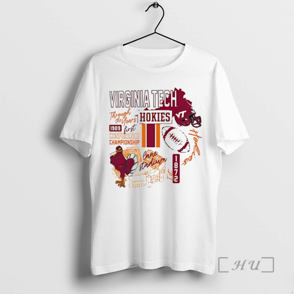 Officials Virginia Tech Hokies Through Years Icon Long Sleeve Stylish