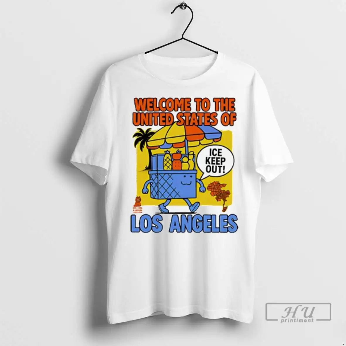 Officials Welcome To United States Los Angeles Ice Keep Out T Shirts