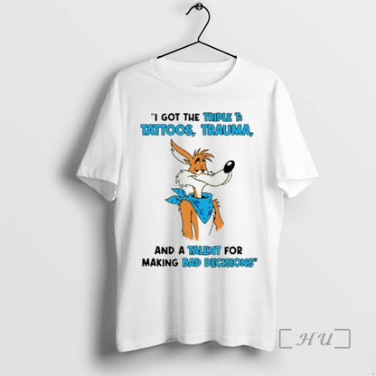 Officials Wile E Coyote I Got Triple T Tattoos Trauma And Talent