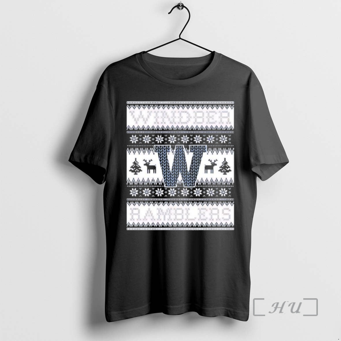 Officials Windber Ramblers Ugly Black Long Sleeve Modern Art