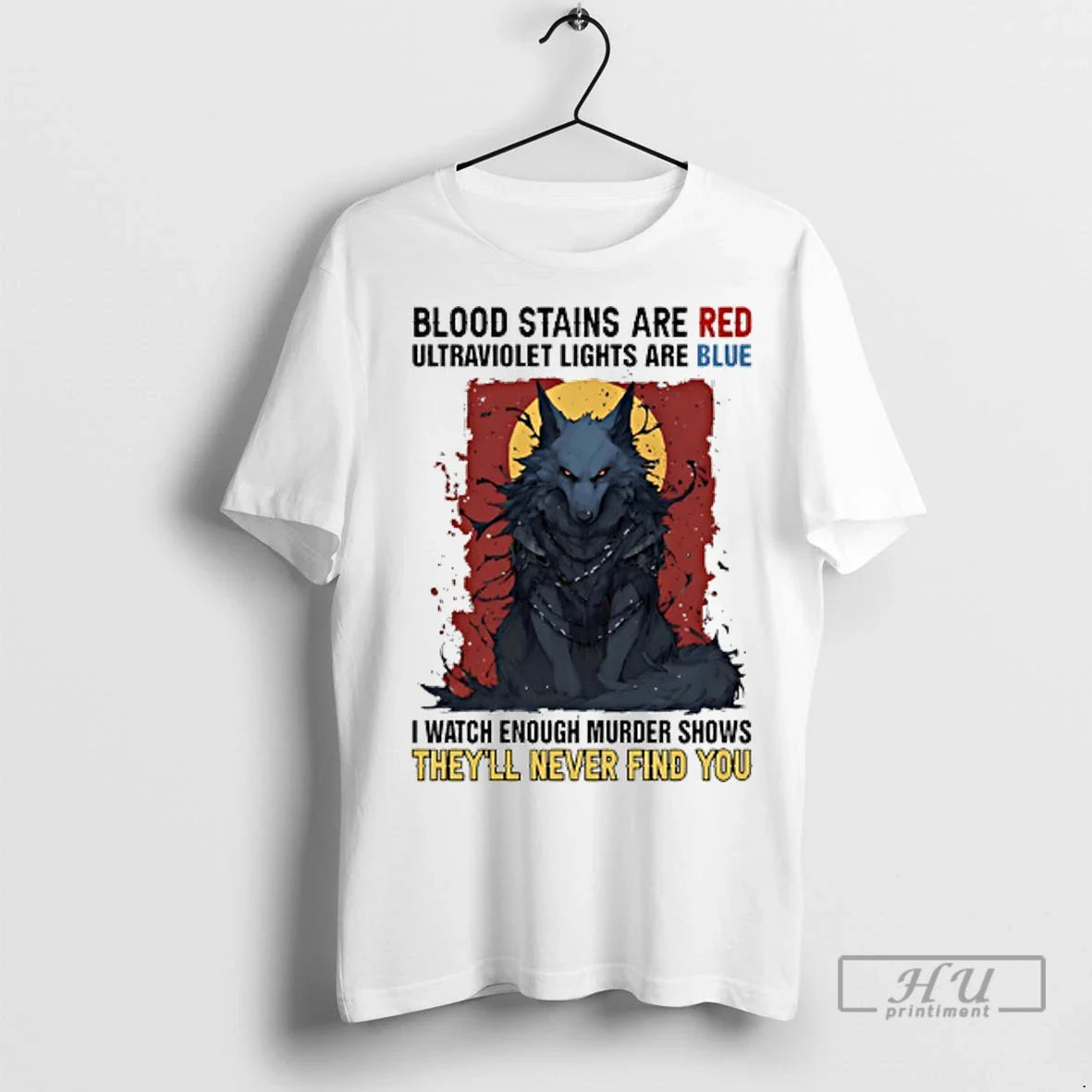 Officials Wolf Blood Stains Are Red Ultraviolet Lights Are Blue I