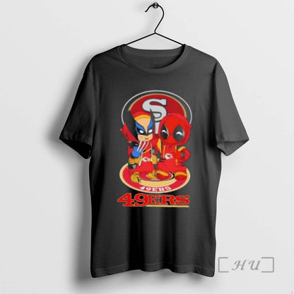 Officials Wolverine And Deadpool X San Francisco 49Ers Football Tee