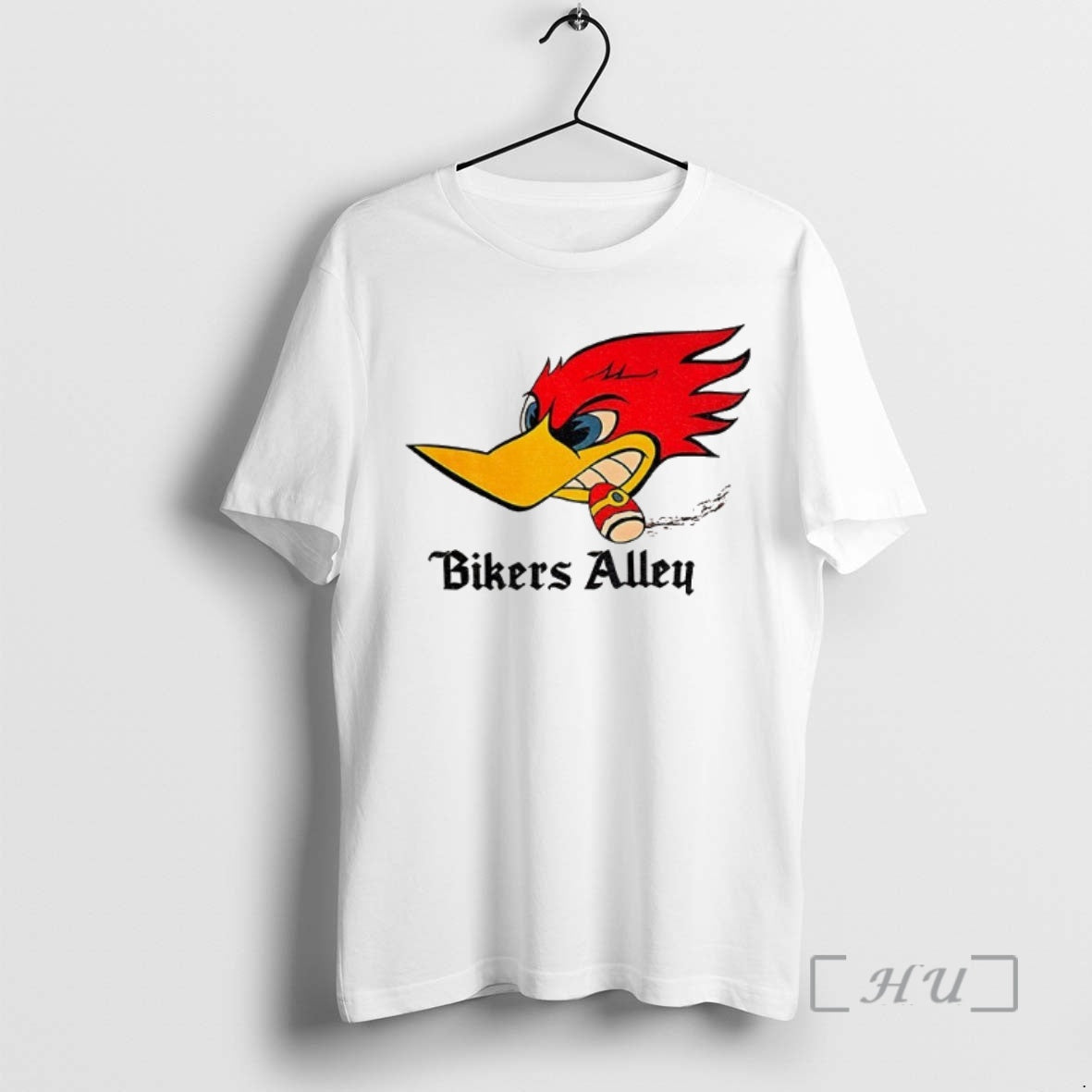 Officials Woody Woodpecker Smoking Bikers Alley Logo Tank Top Vintage
