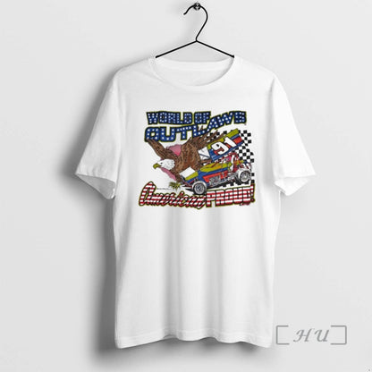 Officials World Outlaws American Proud Eagle Car Tee Elegant Apparel