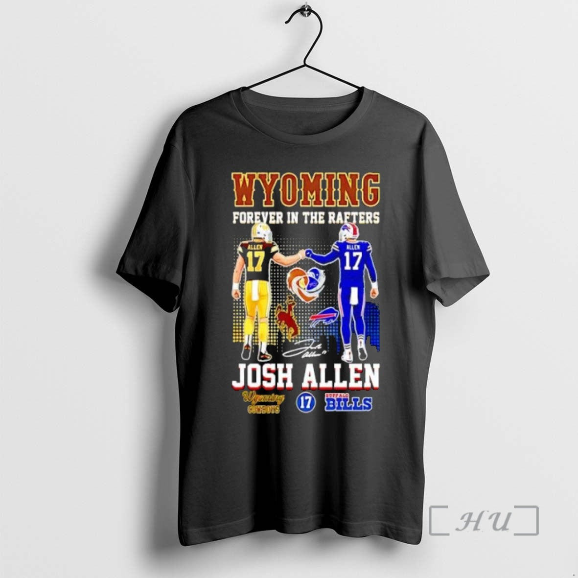Officials Wyoming Cowboys Buffalo Bills Josh Allen Forever Rafters
