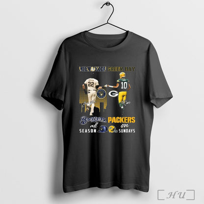 Officials Yelich Milwaukee Brewers All Season X Love Green Bay