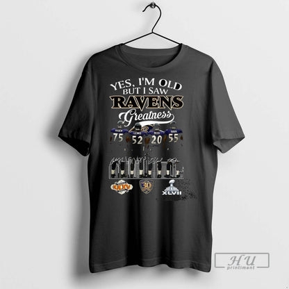 Officials Yes Im Old But I Saw Baltimore Ravens Greatness Logo Super