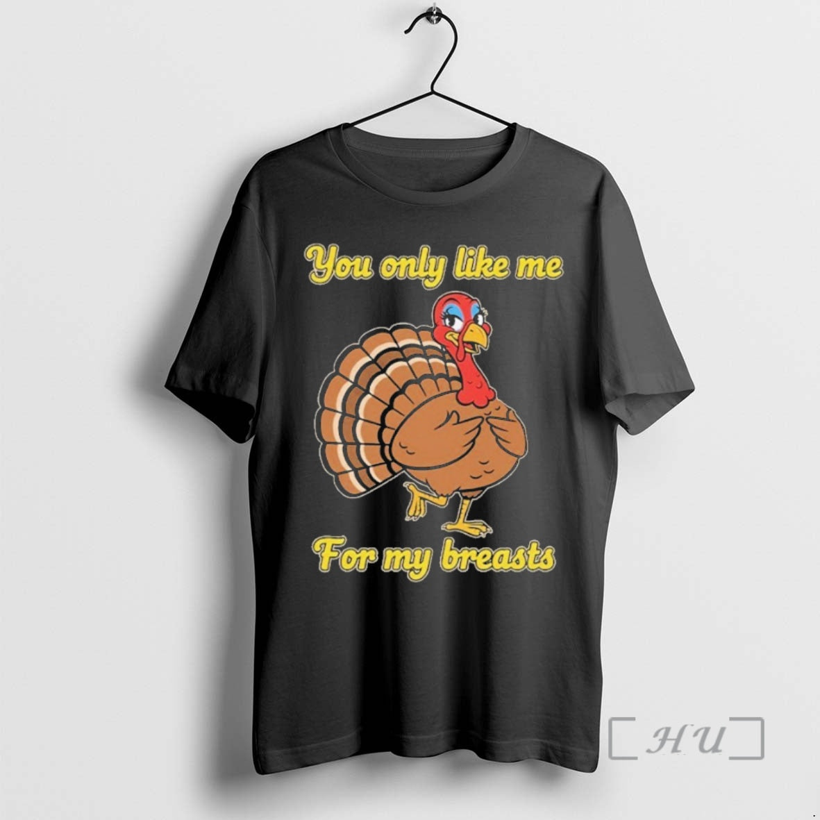 Officials You Only Like Me My Breasts Turkey Thanksgiving Tee Premium