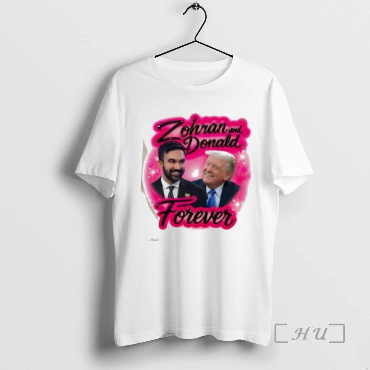 Officials Zohran And Donald Airbrush Forever Tank Top Designer Fashion