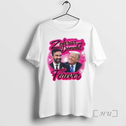 Officials Zohran And Donald Forever Airbrush Ornaments Hoodie Stylish