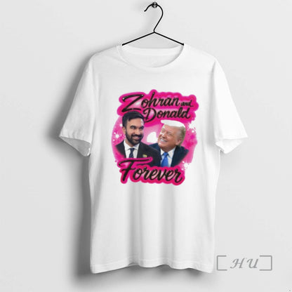 Officials Zohran And Donald Forever Airbrush Hoodie Designer Art