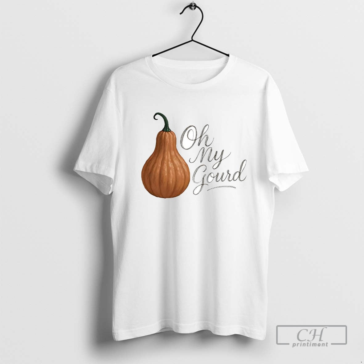 Oh My Gourd Pumpkin TShirt Elegant Art