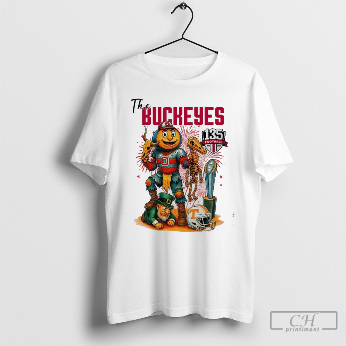 Ohio State Buckeyes Football 135 Year Anniversary 1890 2025 Mascot