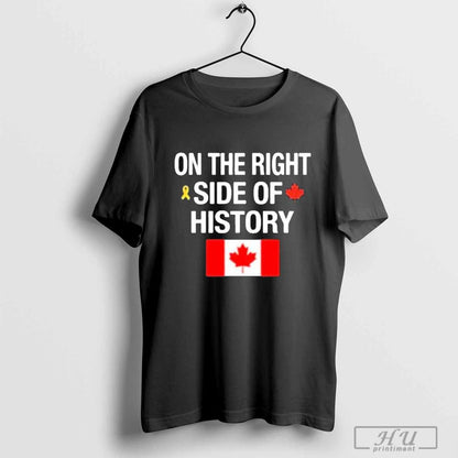 Right Side History Canada Flag Shirt Stylish Art