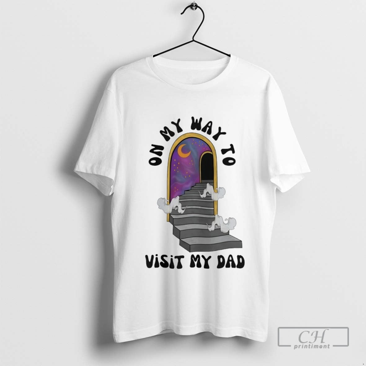 My Way To Visit My Dad Heaven Long Sleeve Stylish Design