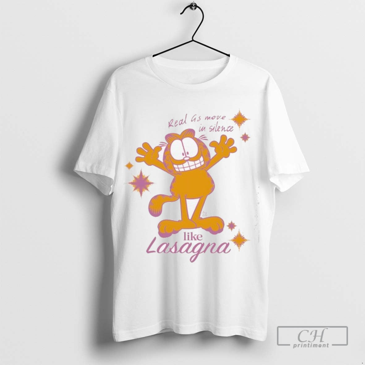 Orange Cat Real As Move Silence Like Lasagna Long Sleeve Trendy