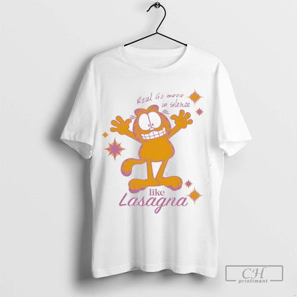 Orange Cat Real As Move Silence Like Lasagna Long Sleeve Trendy