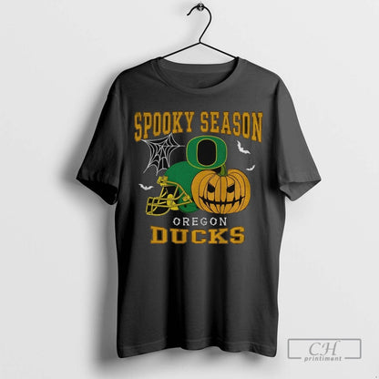 Oregon Ducks Pumpkin Spooky Season Halloween TShirt Authentic Outfit