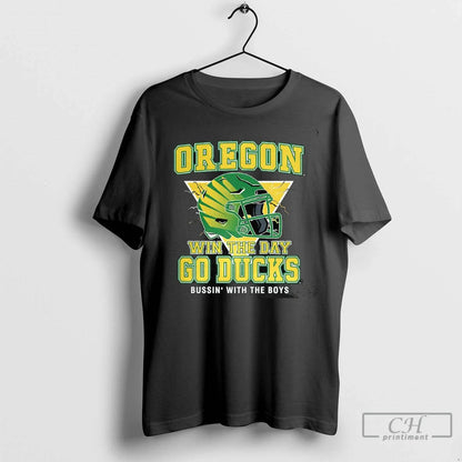 Oregon Win Day Go Ducks Helmets T Shirts Shirt Premium Style