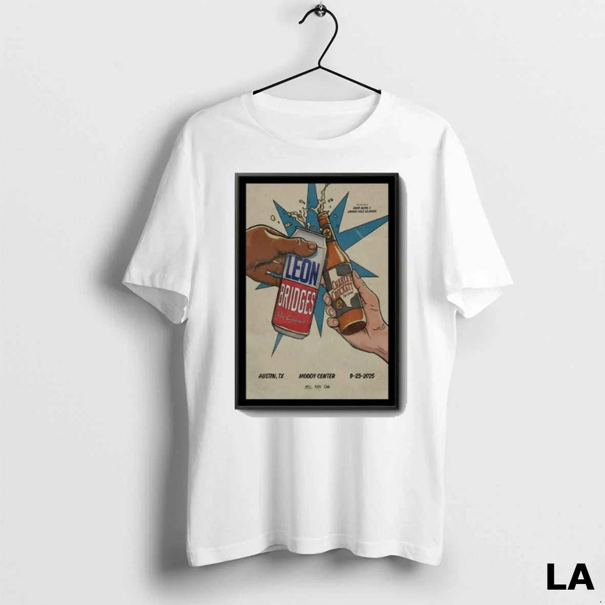 Original 2025 Austin Texas Leon Bridges Charley Crockett Tee Premium