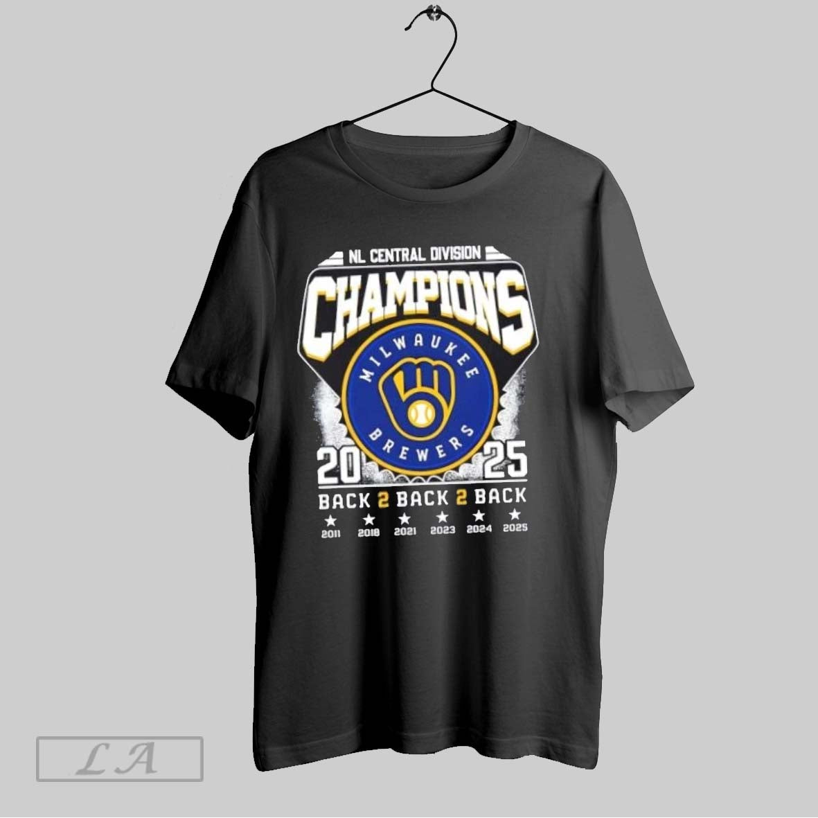 Original 2025 Back To Back To Back Nl Central Division Champions