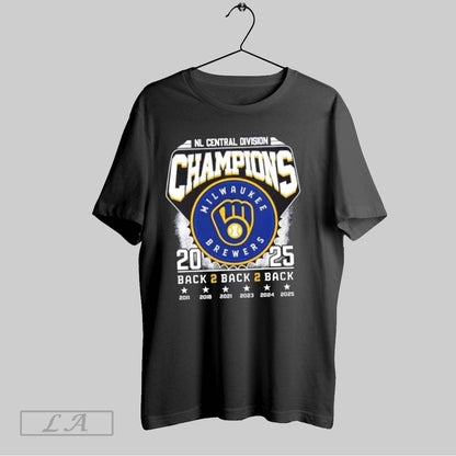 Original 2025 Back To Back To Back Nl Central Division Champions